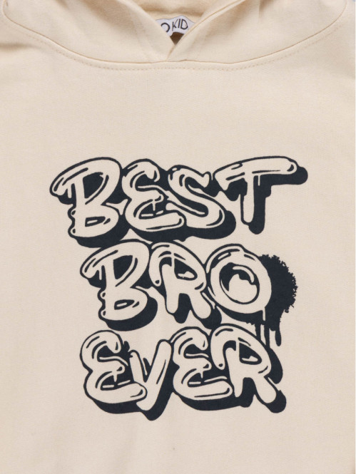 Sweat à capuche imprimé...