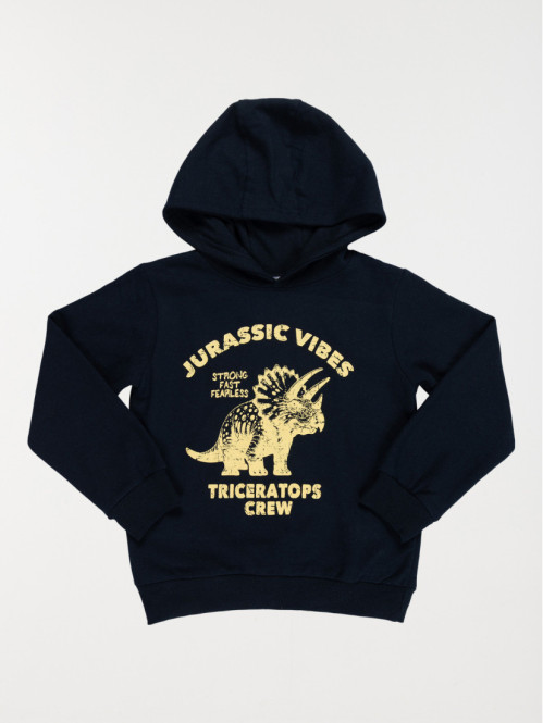 Sweat capuche Tricératops...
