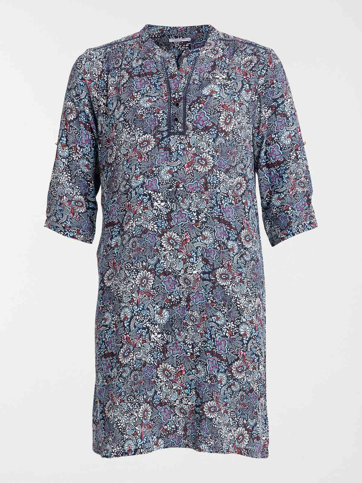 Robe fleurie grande taille femme