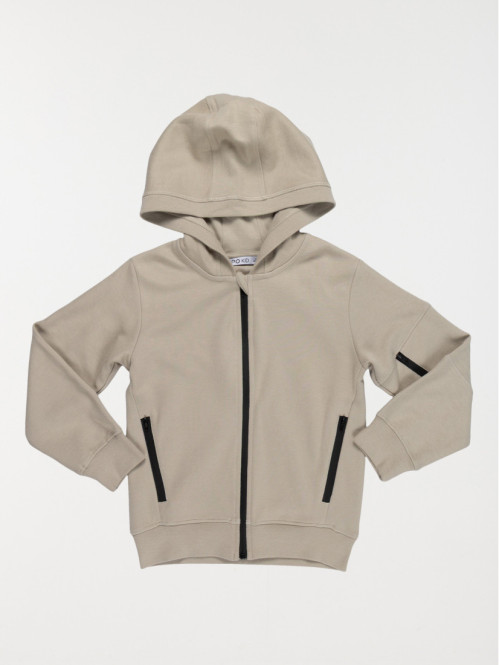 Sweat capuche zippé garçon...