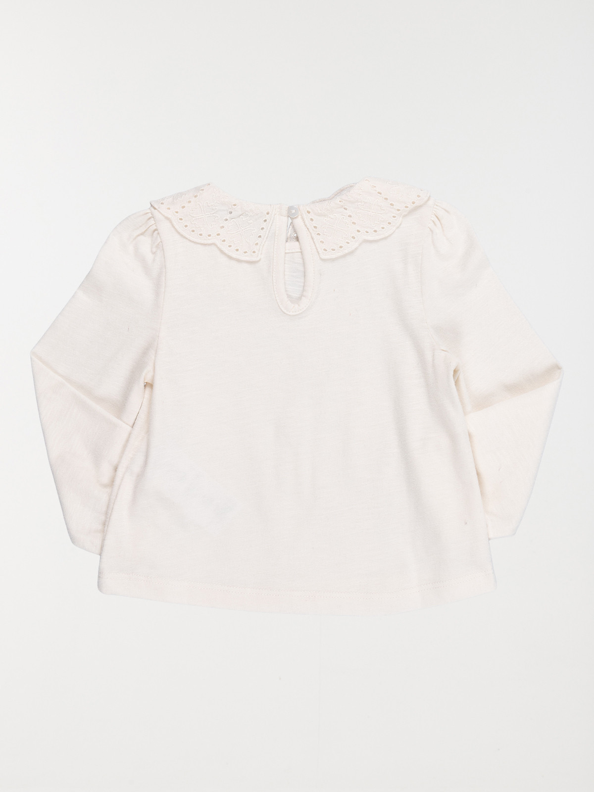 T-shirt fille col claudine (3-36M)