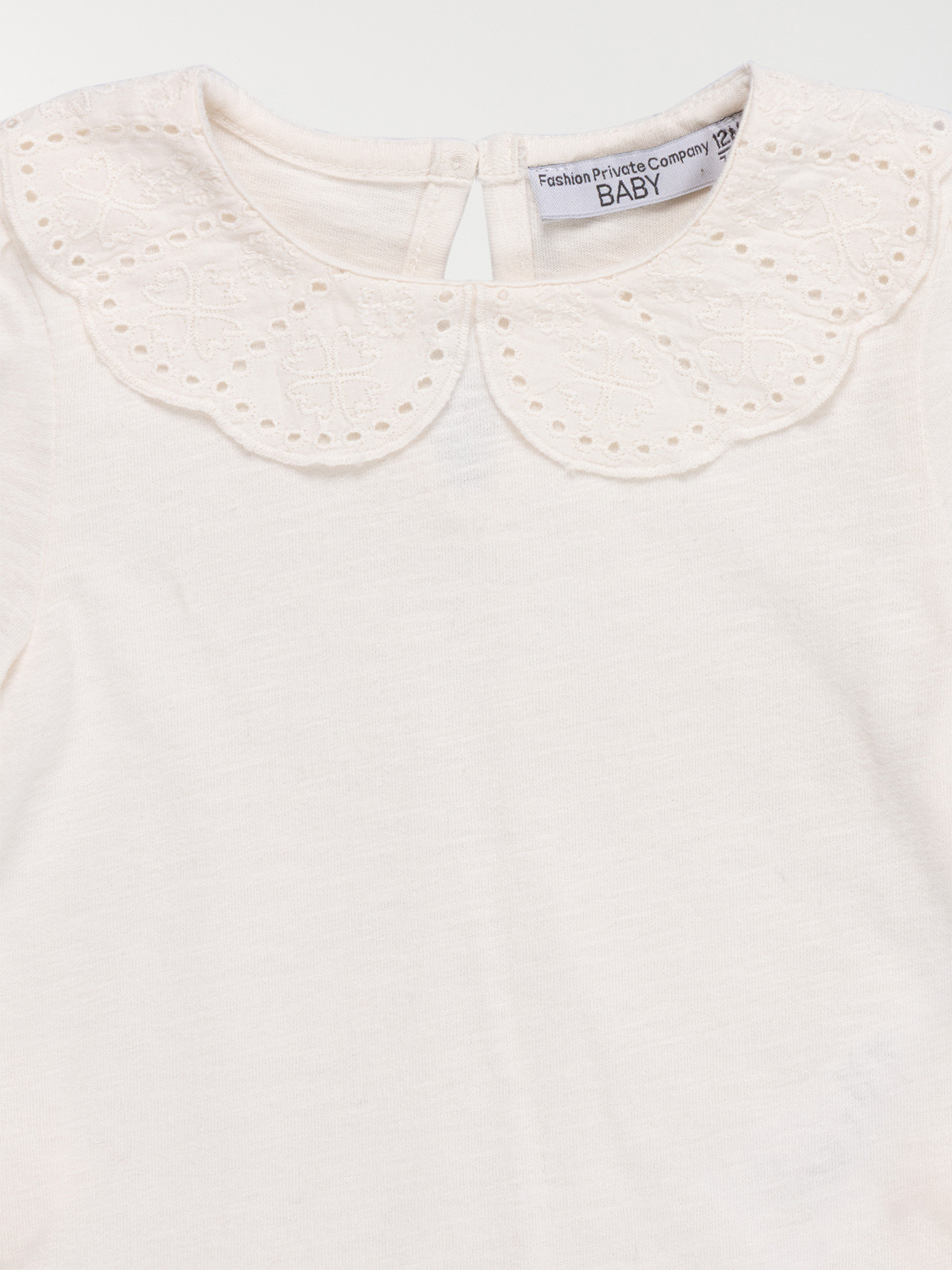T-shirt fille col claudine (3-36M)