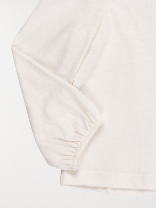 T-shirt fille col claudine...