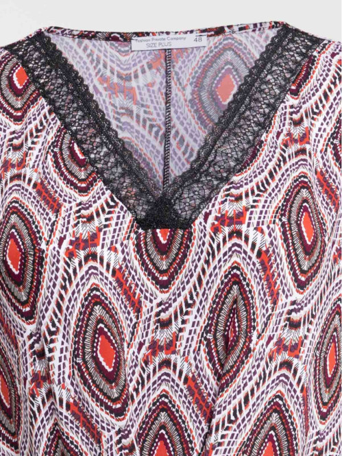 Robe imprimée grande taille femme Robe imprimée grande taille femme