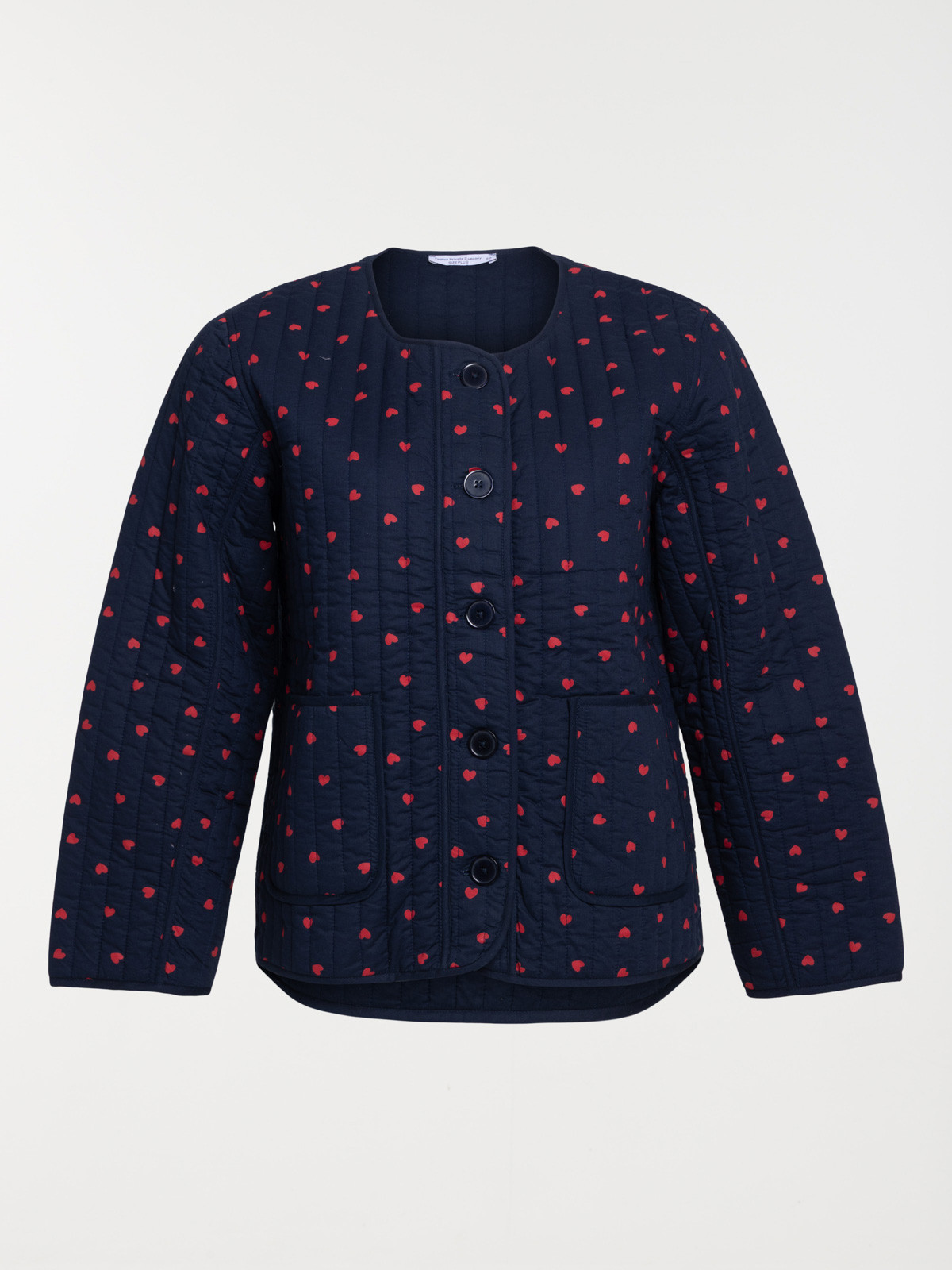 Veste motif coeur grande taille femme