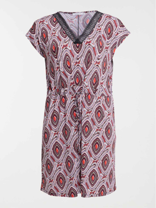 Robe imprimée grande taille femme
