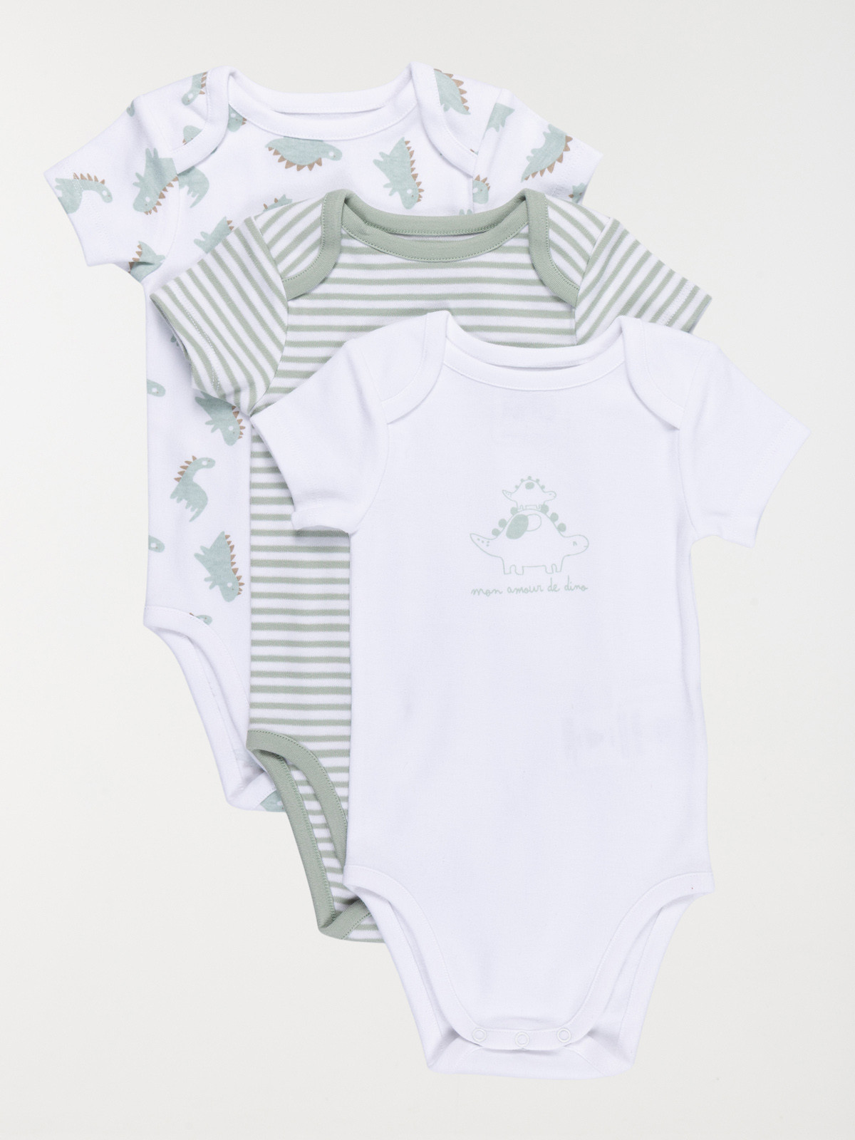 Lot 3 bodies dinosaure garçon (3-24M)