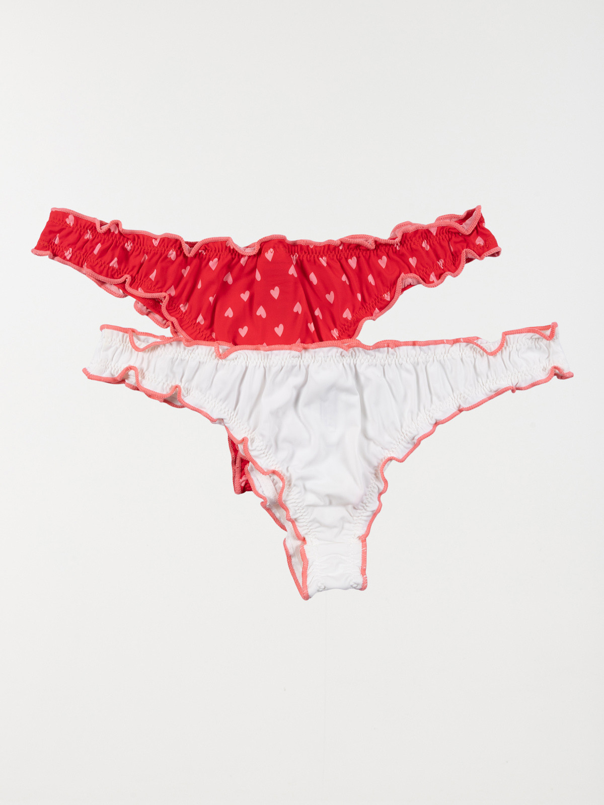 Lot de 2 tangas coeurs femme (S-XL) Lot de 2 tangas coeurs femme (S-XL)