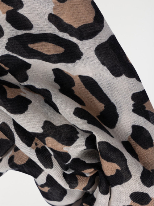 Echarpe léopard femme