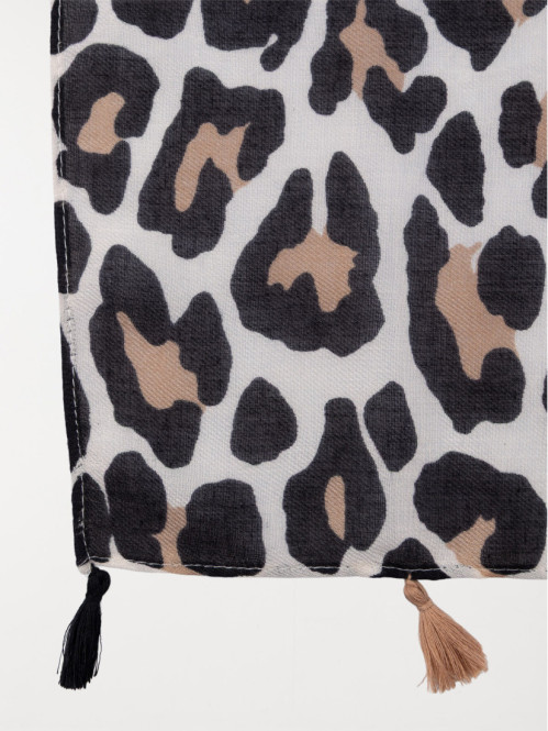 Echarpe léopard femme