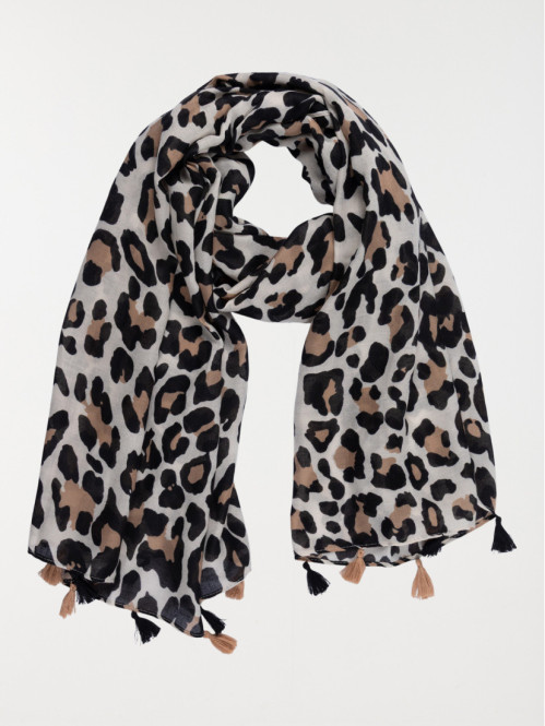 Echarpe léopard femme