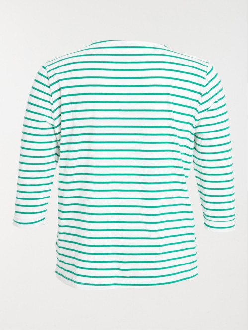 T-shirt marinière grande taille femme