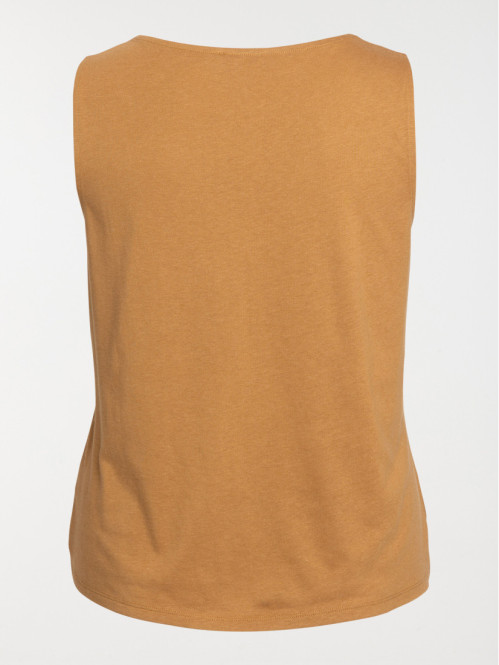 Débardeur caramel grande taille femme
