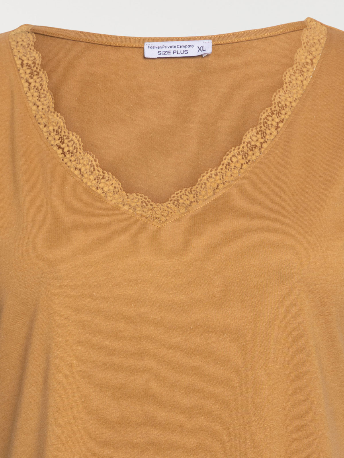 Débardeur caramel grande taille femme