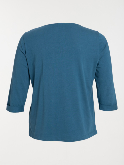 T-shirt bleu gipsy grande taille femme