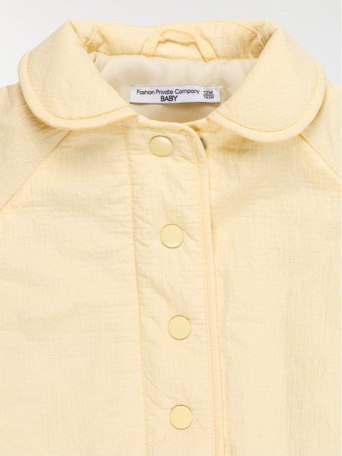 Manteau jaune pâle fille...