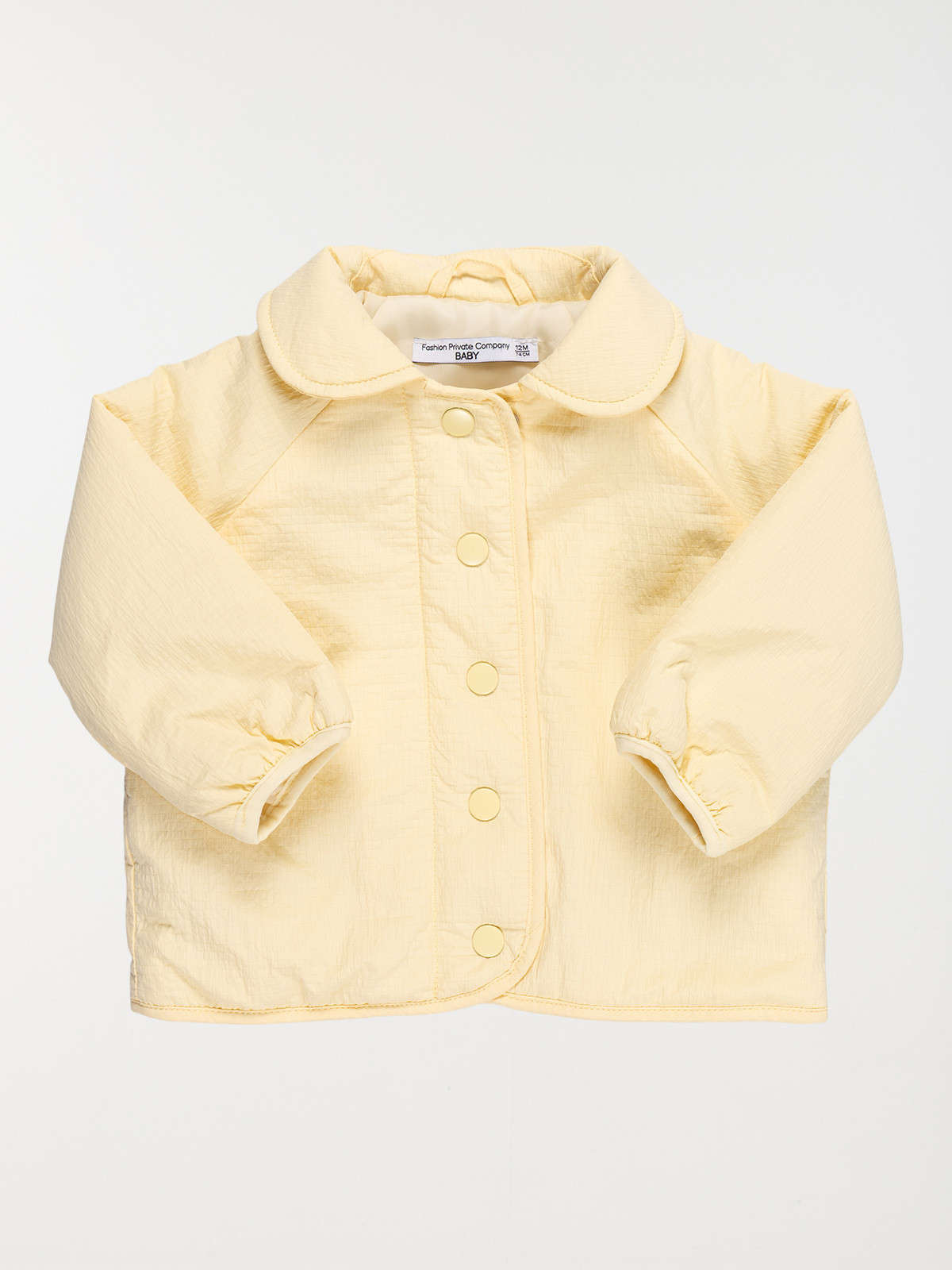 Manteau jaune pâle fille (6-36M)