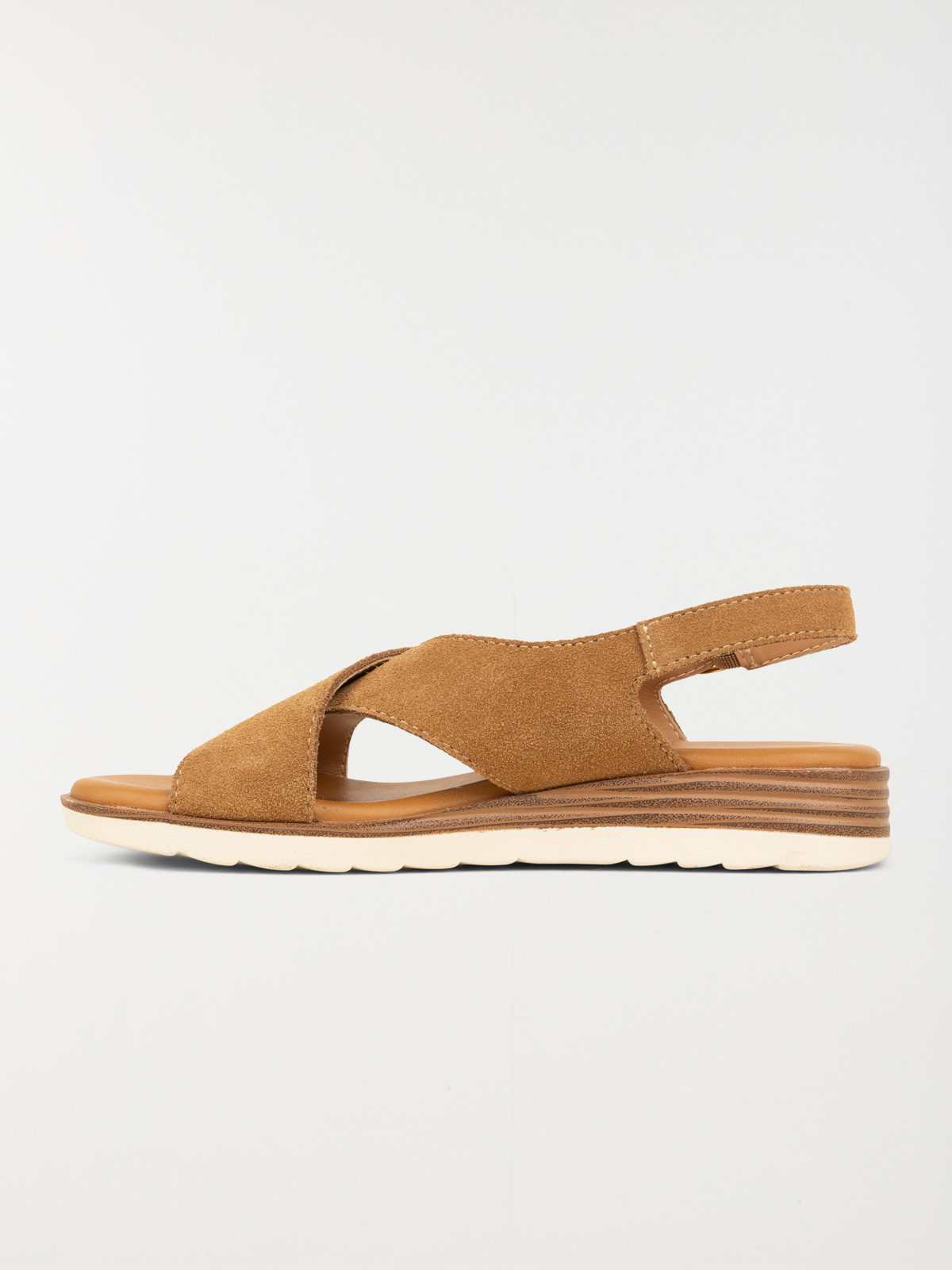 Sandales compensées femme tan (36-41)