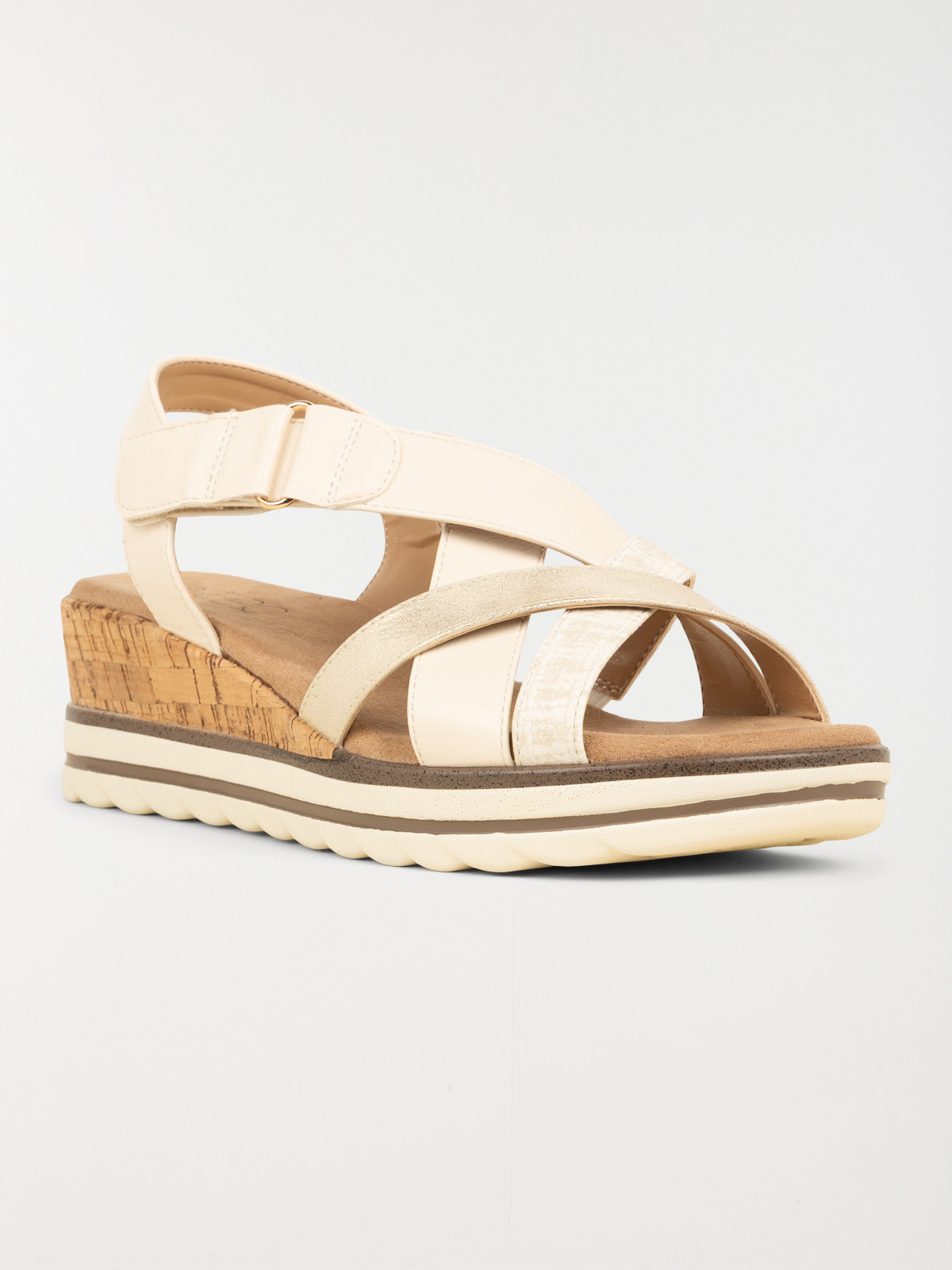 Sandale compensée scratch femme (36-41)