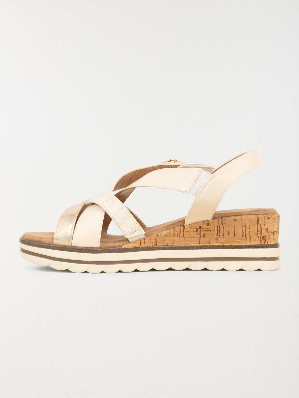 Sandale compensée scratch femme (36-41)