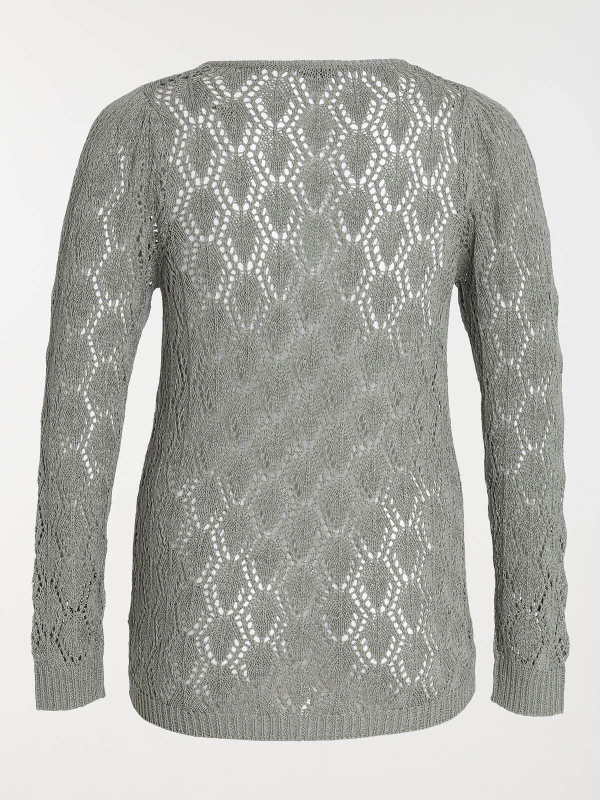 Pull ajouré grande taille femme
