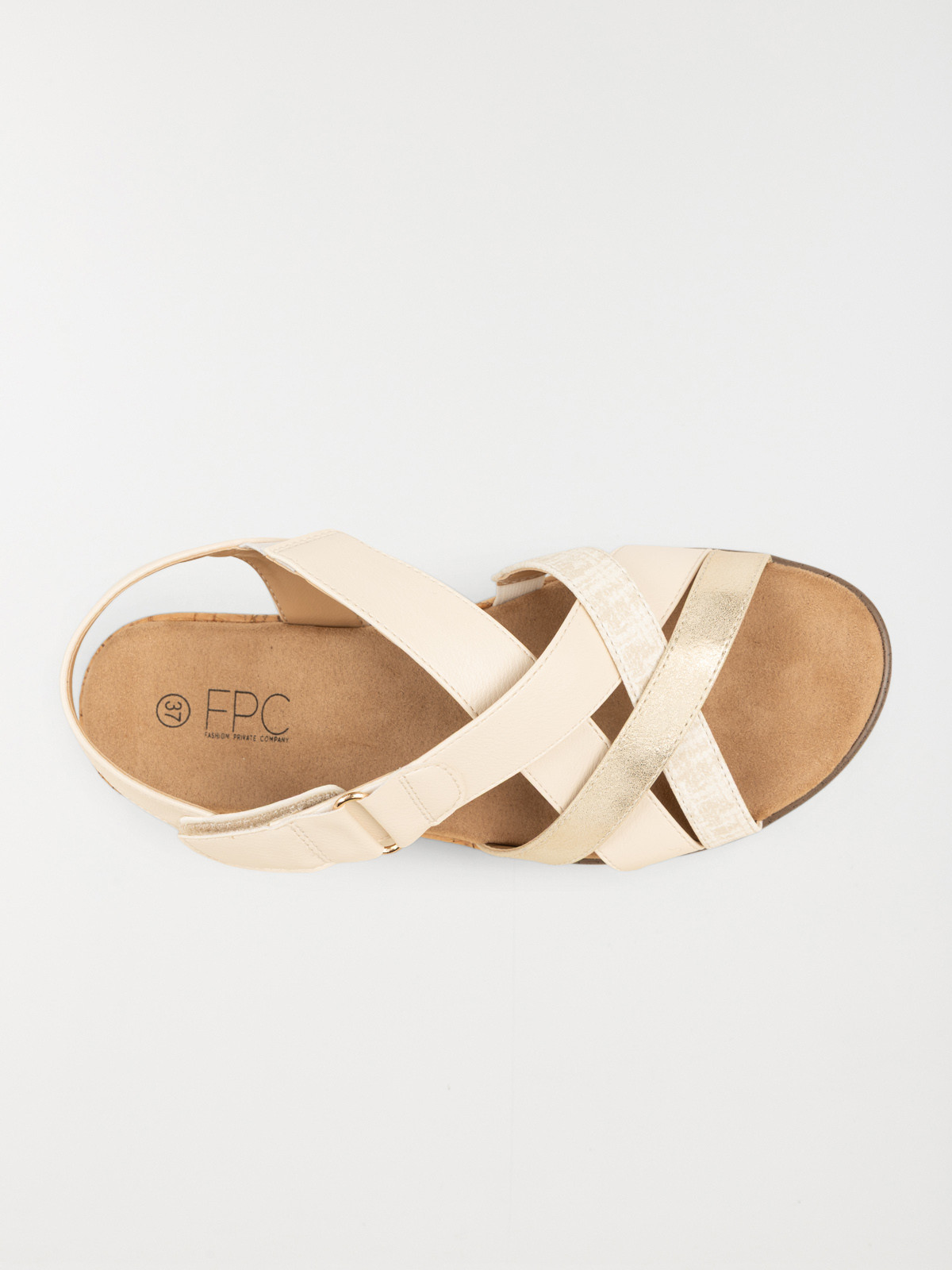 Sandale compensée scratch femme (36-41)