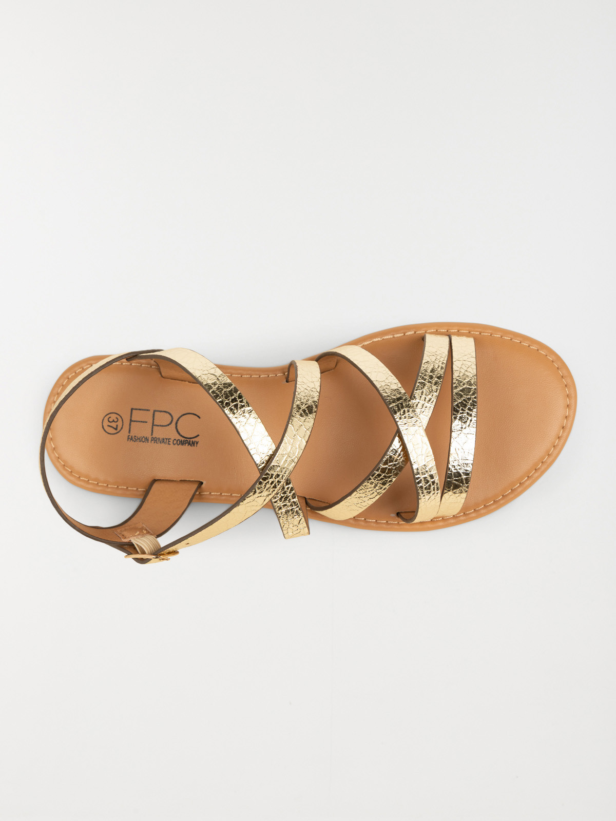 Sandales brides texturées femme (36-41)