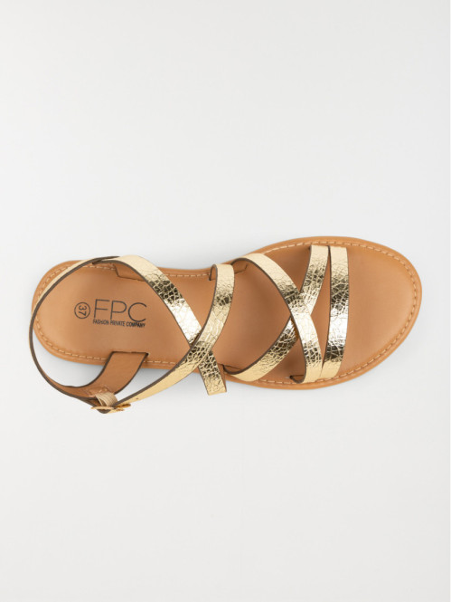 Sandales brides texturées...