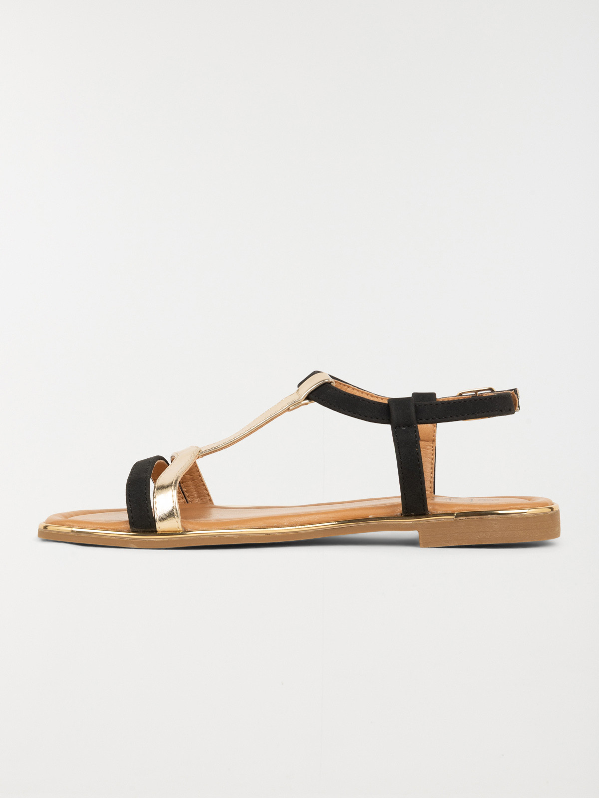 Sandales noires et dorées femme (36-41)