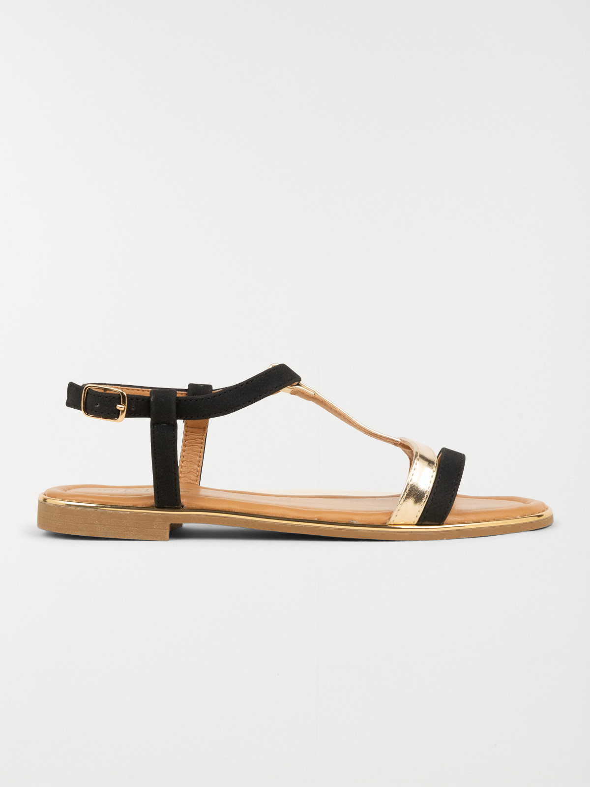 Sandales noires et dorées femme (36-41)