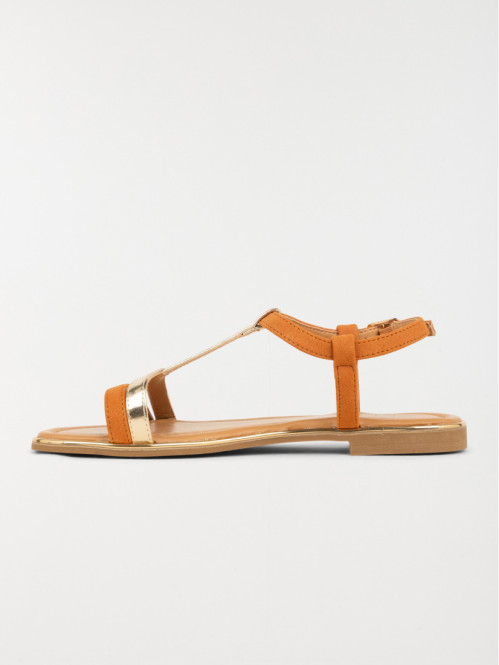 Sandale camel et dorée...