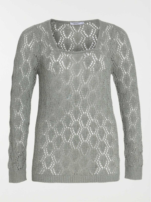 Pull ajouré grande taille femme