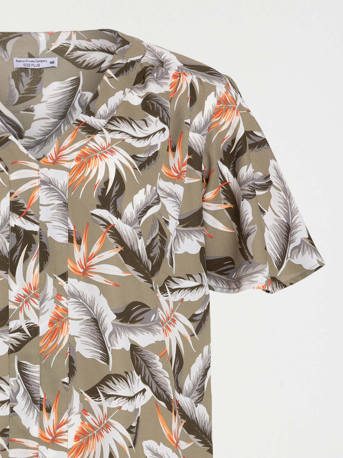 Blouse florale grande taille femme