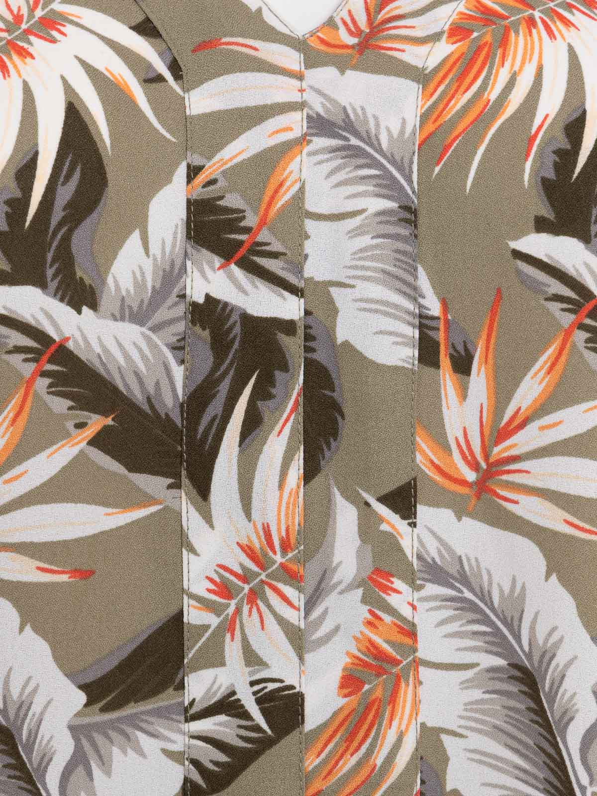 Blouse florale grande taille femme