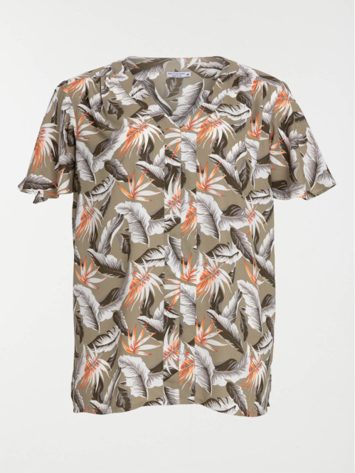 Blouse florale grande taille femme