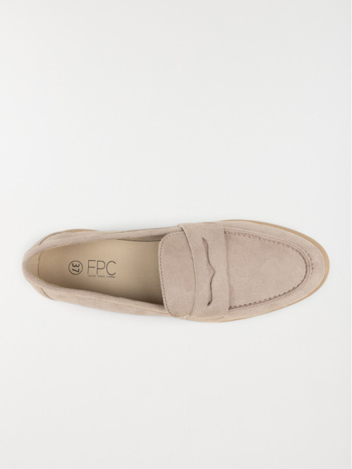 Mocassins coloris gris...