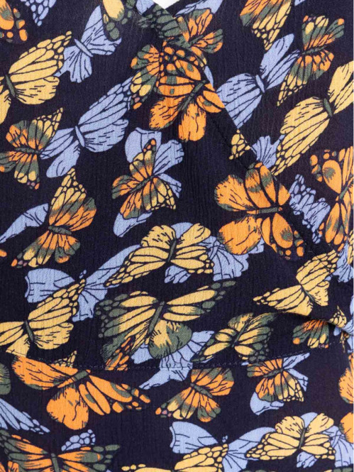 Top motif papillon grande taille femme