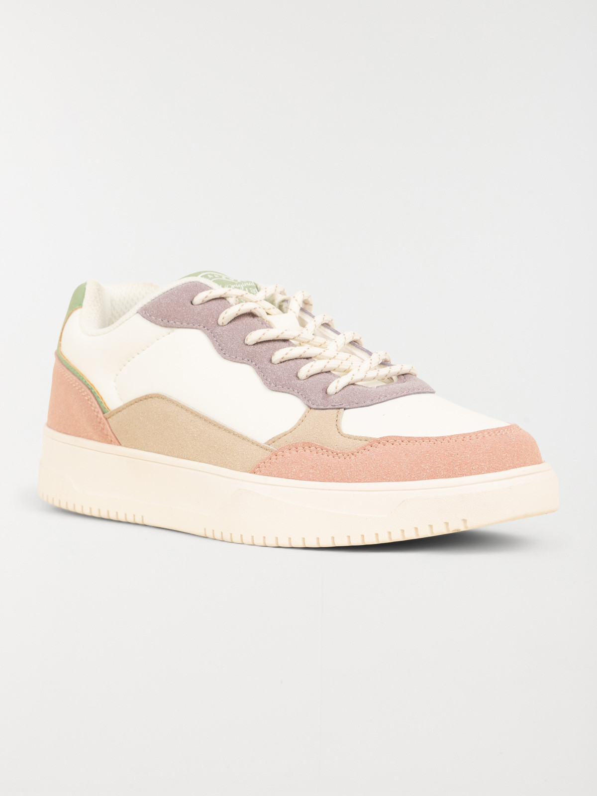 Basket multicolore à lacet femme (36-41)