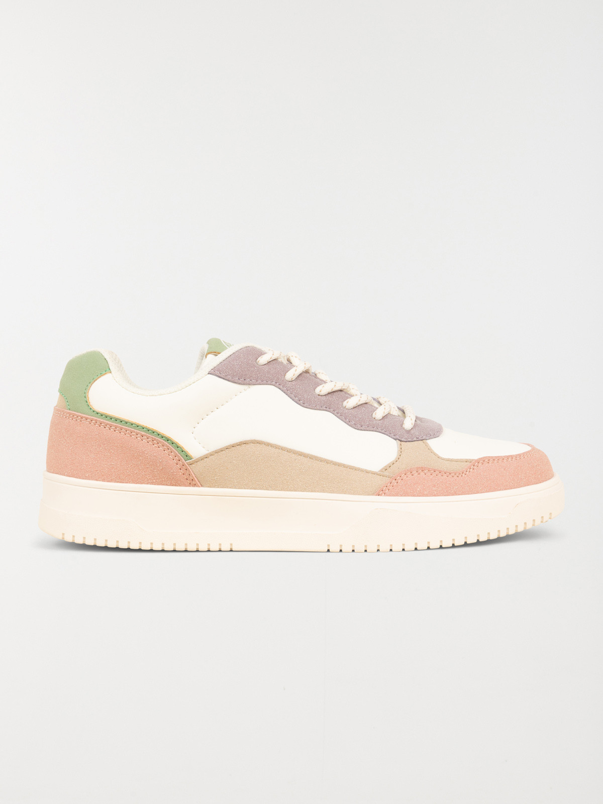 Basket multicolore à lacet femme (36-41)