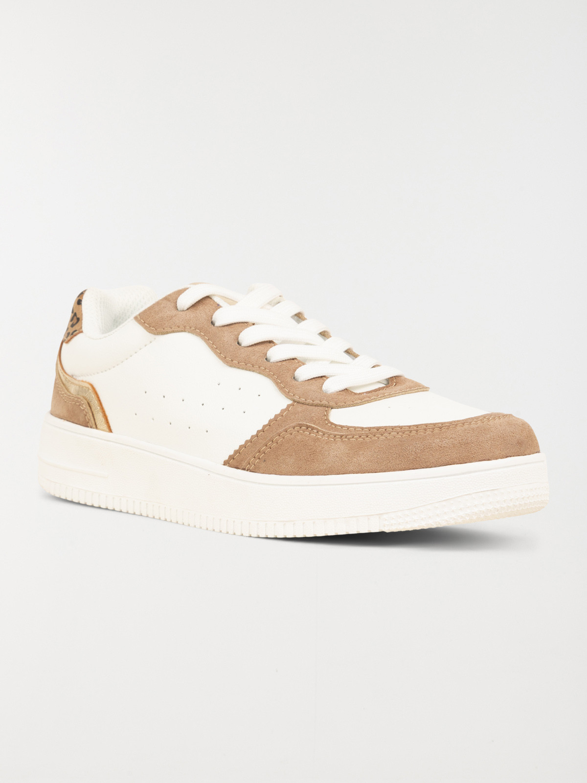 Basket marron léopard femme (36-41)