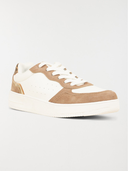 Basket marron léopard femme...