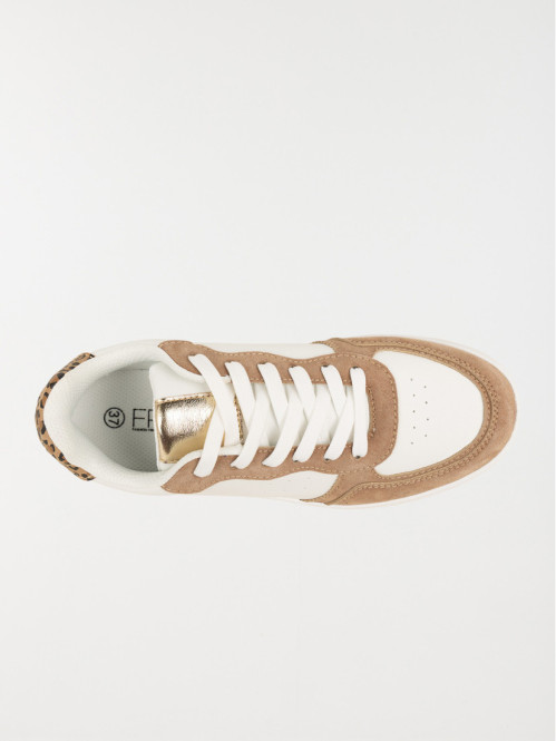 Basket marron léopard femme...