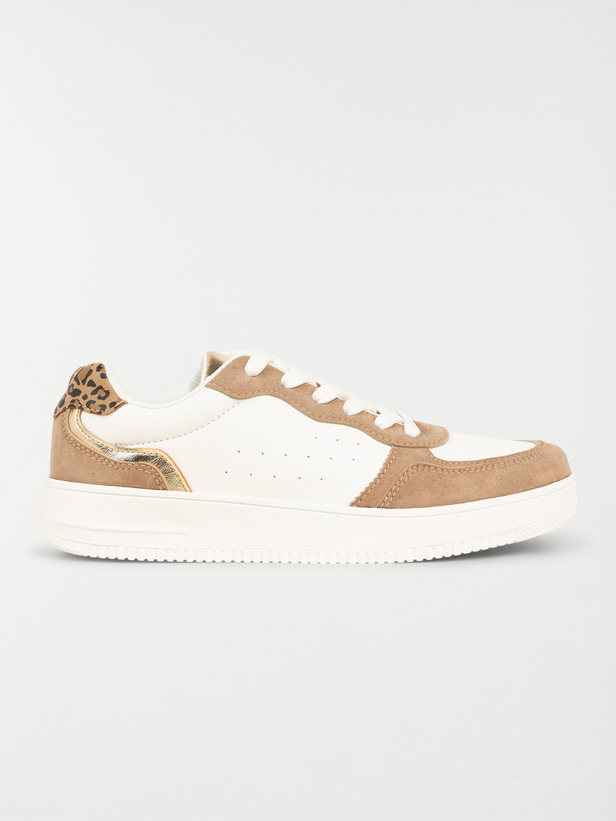 Basket marron léopard femme (36-41)