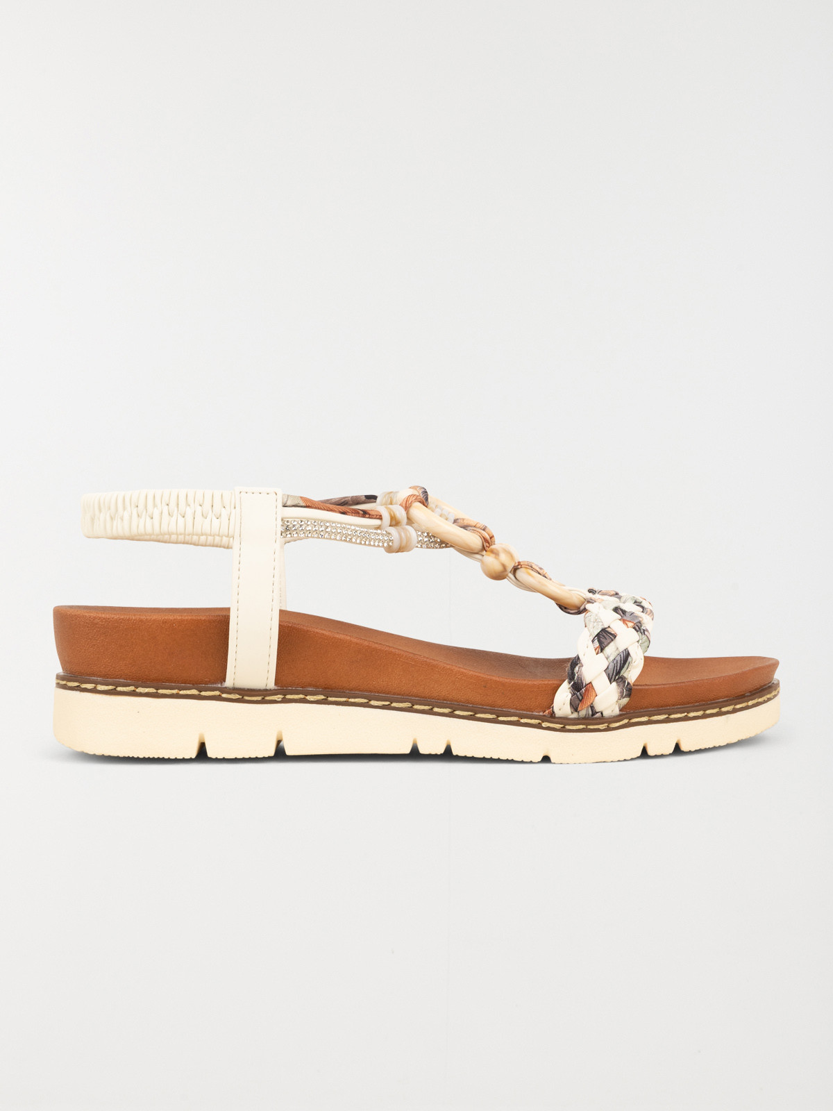 Sandales blanches perles femme (36-41) Sandales blanches perles femme (36-41)