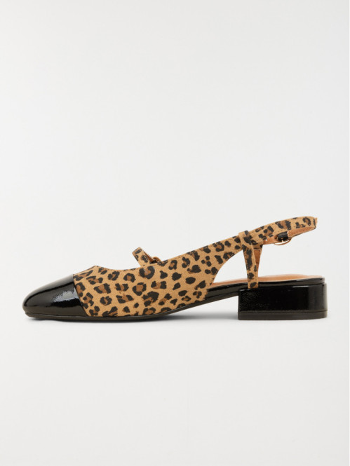 Escarpins babies léopard femme (36-41)