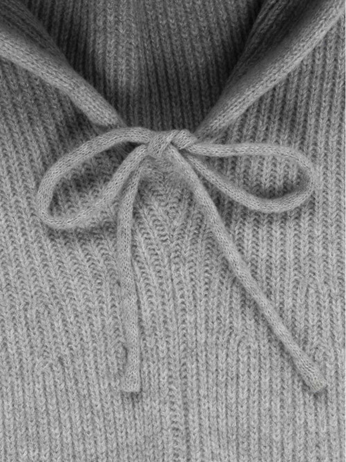 Cagoule gris clair chiné...