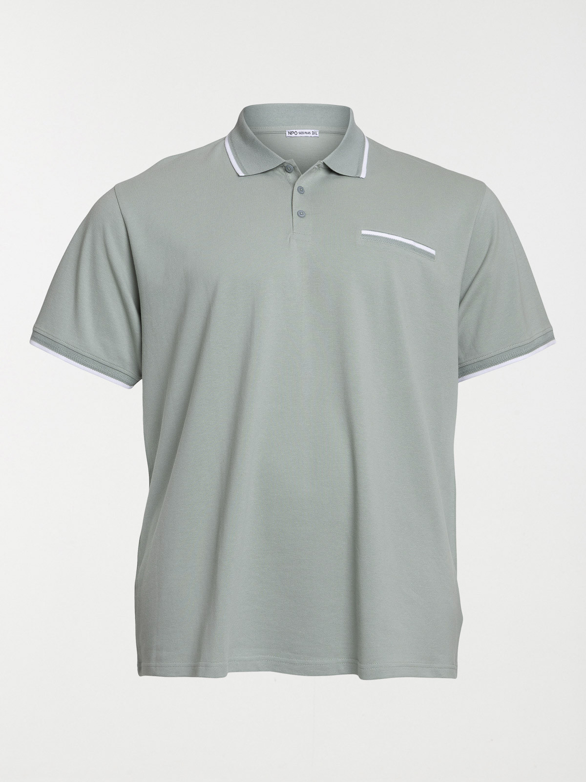 Polo manches courtes homme grande taille