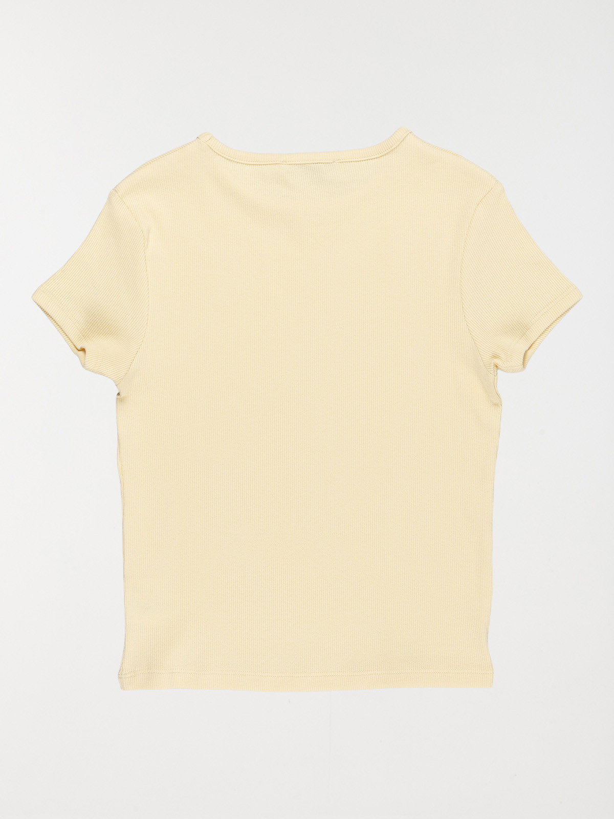 T-shirt côtelé vanille fille (XXS-M)