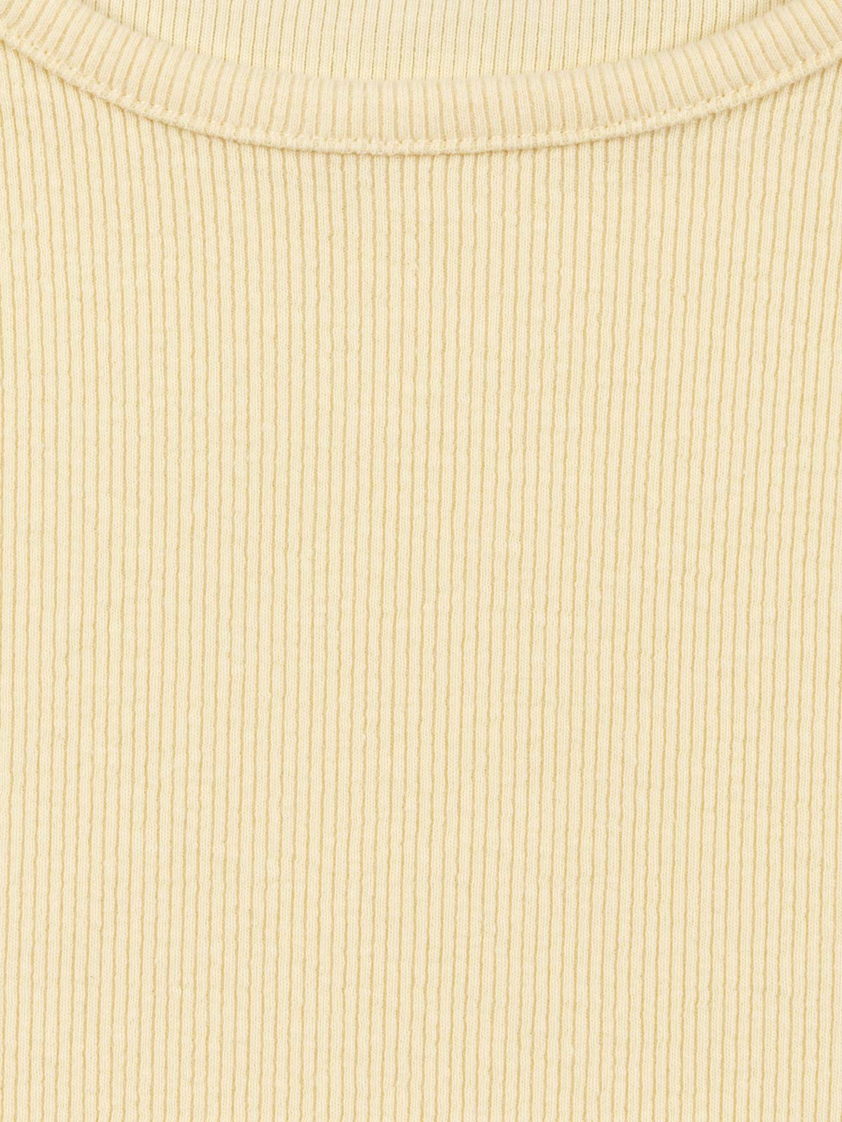 T-shirt côtelé vanille fille (XXS-M)