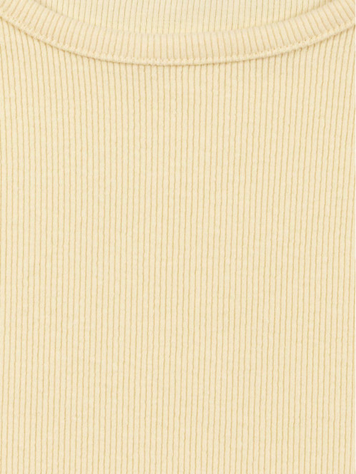 T-shirt côtelé vanille...